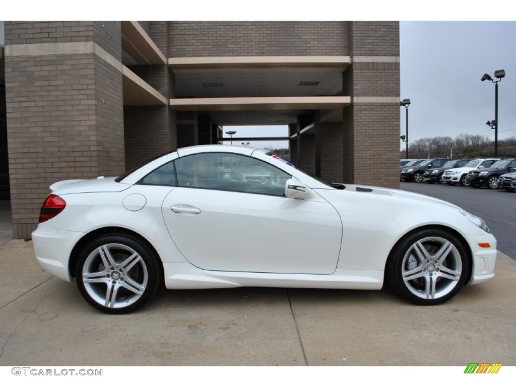 Arctic White 2011 Mercedes-Benz SLK 350 Roadster Exterior Photo #89802191
