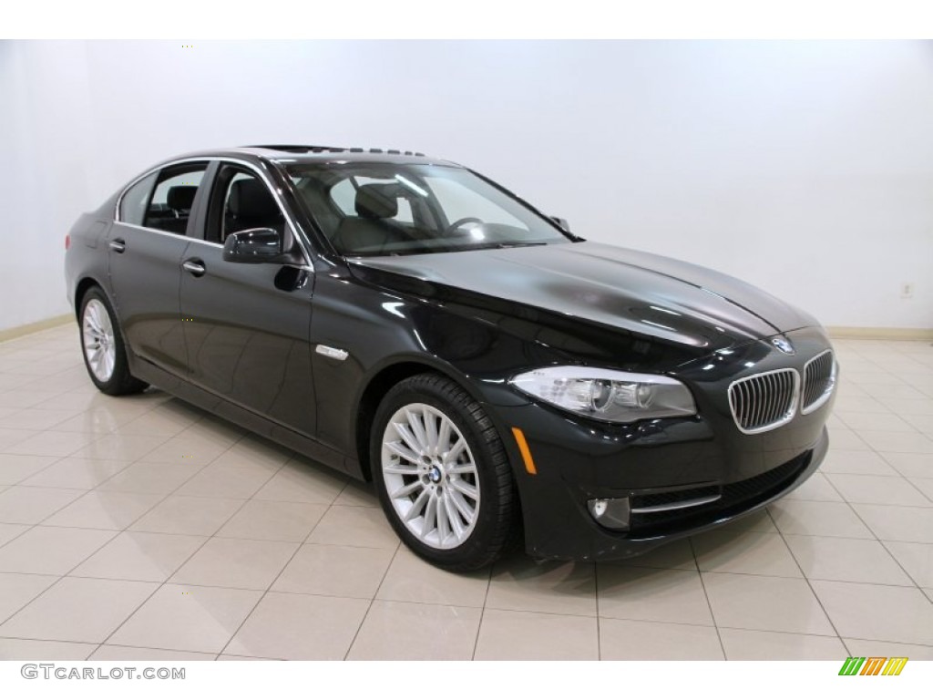 Black Sapphire Metallic 2013 BMW 5 Series 535i xDrive Sedan Exterior Photo #89805092
