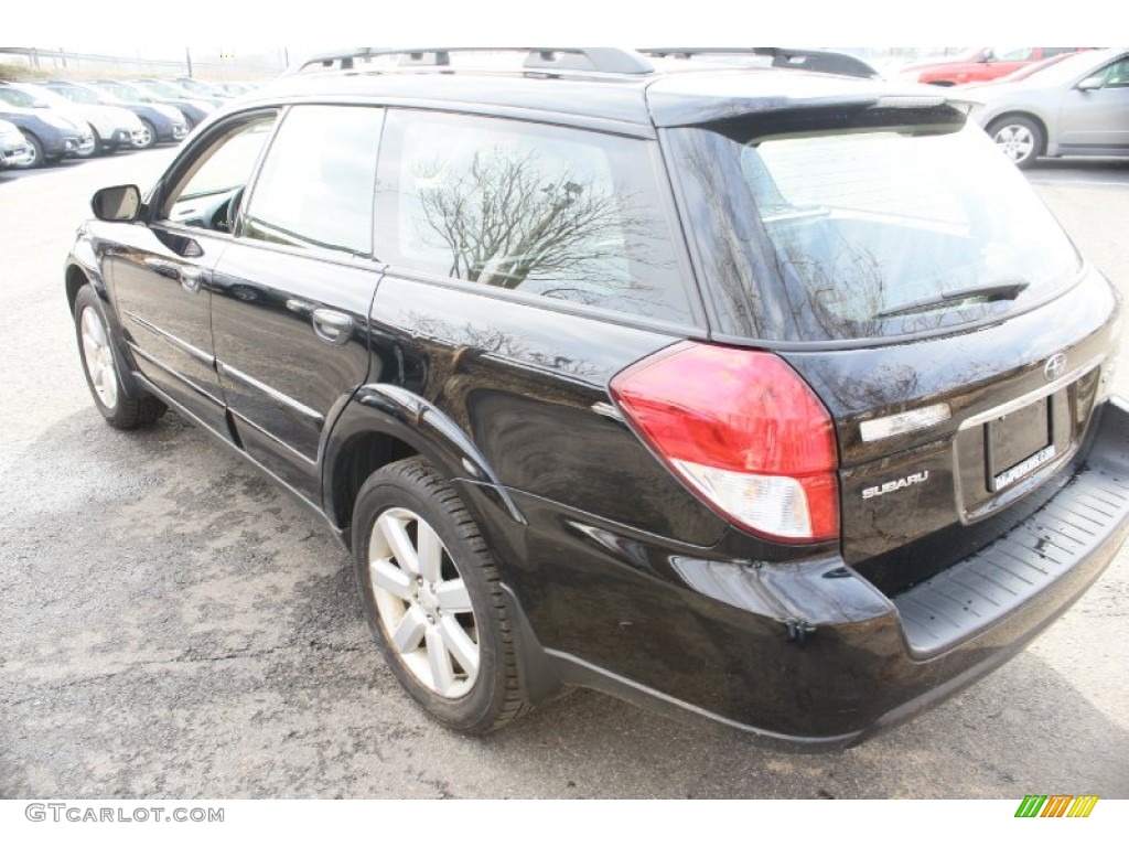 2009 Outback 2.5i Special Edition Wagon - Obsidian Black Pearl / Off Black photo #7