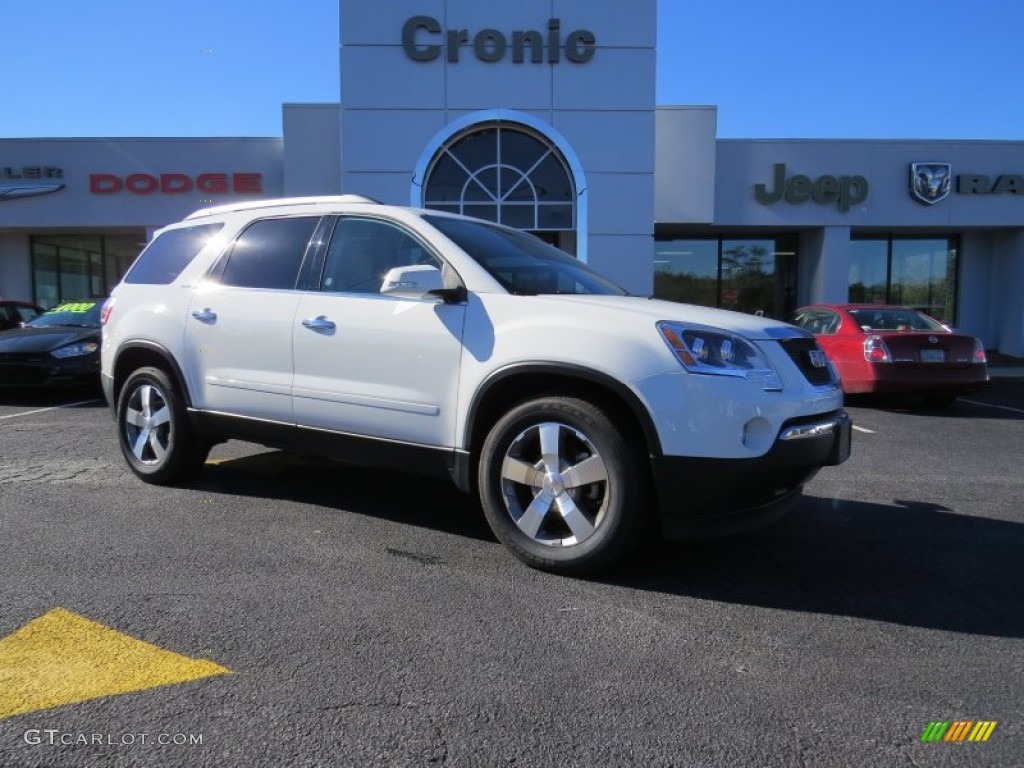 2012 Acadia SLT - Summit White / Cashmere photo #1