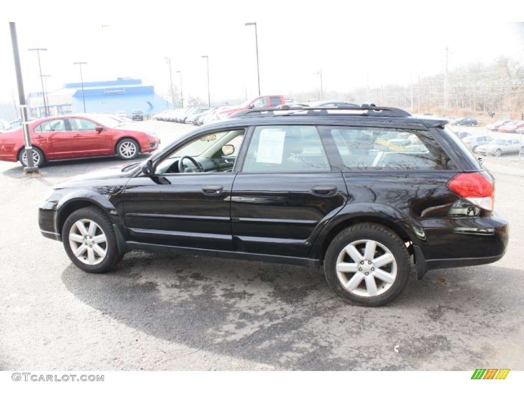 2009 Outback 2.5i Special Edition Wagon - Obsidian Black Pearl / Off Black photo #10