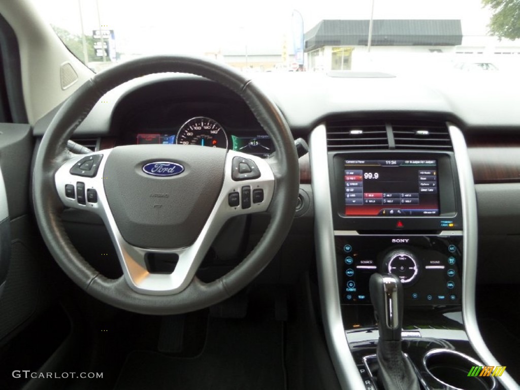 2012 Edge Limited EcoBoost - White Platinum Metallic Tri-Coat / Medium Light Stone photo #15