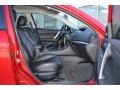 2011 Mazda MAZDA3 Black/Red Interior Front Seat Photo