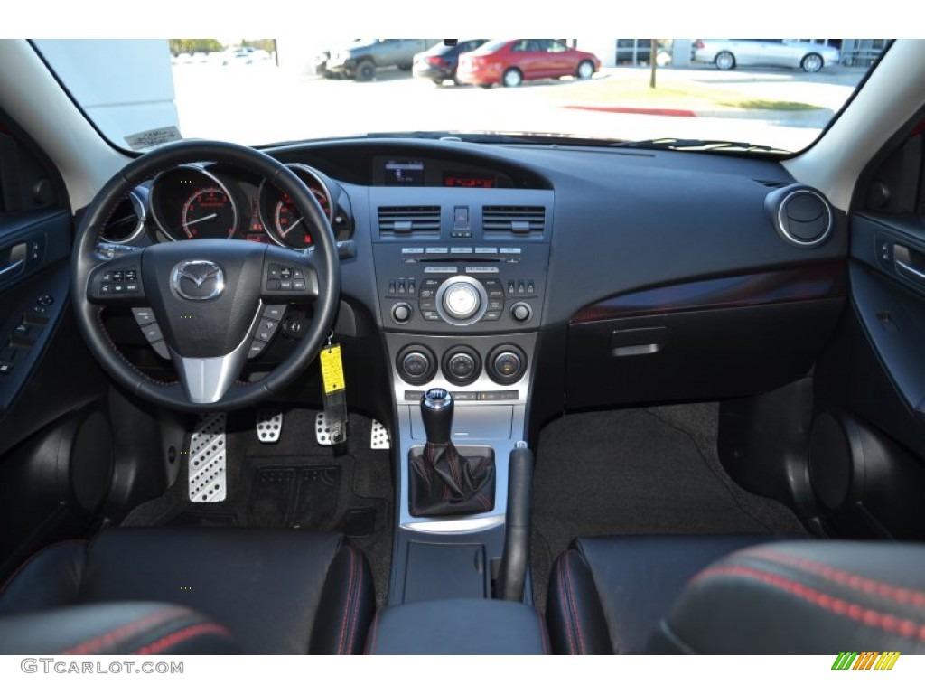 2011 Mazda MAZDA3 MAZDASPEED3 Black/Red Dashboard Photo #89807207