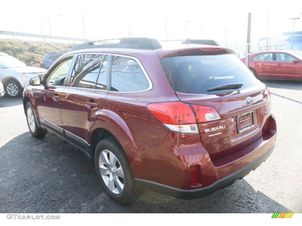 2011 Outback 3.6R Limited Wagon - Ruby Red Pearl / Warm Ivory photo #11