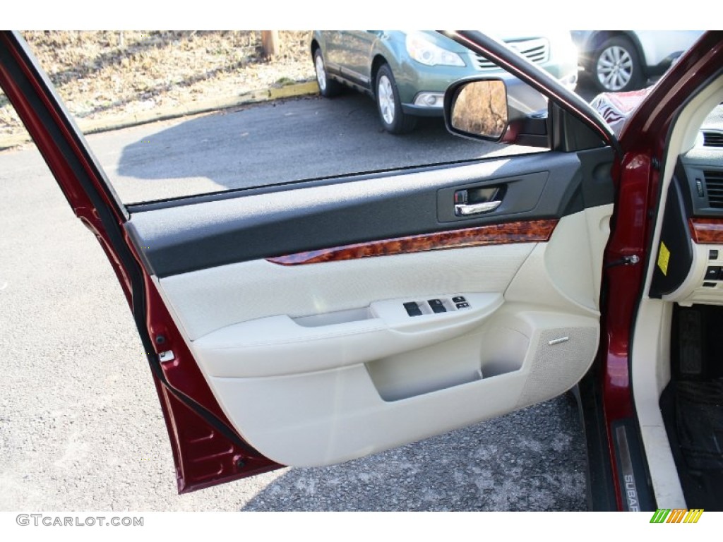 2011 Outback 3.6R Limited Wagon - Ruby Red Pearl / Warm Ivory photo #18