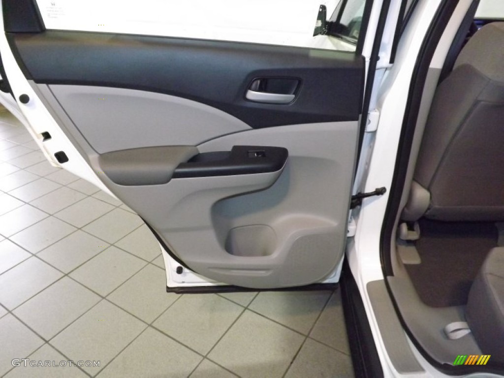 2014 CR-V LX - White Diamond Pearl / Gray photo #26