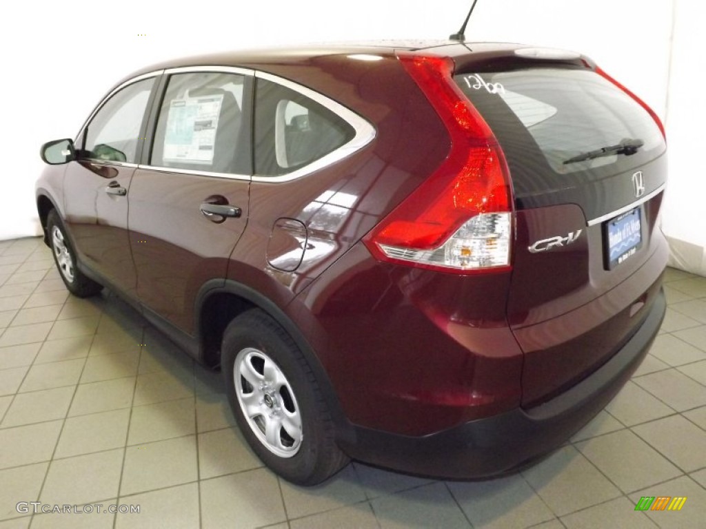 2014 CR-V LX - Basque Red Pearl II / Gray photo #6