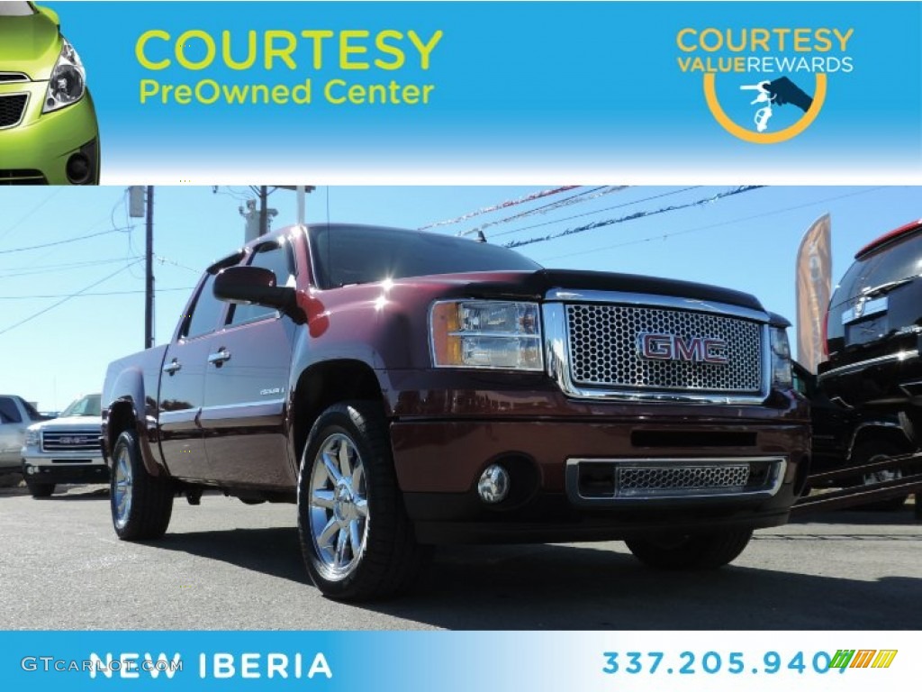 2013 Sierra 1500 Denali Crew Cab - Sonoma Red Metallic / Cocoa/Light Cashmere photo #1