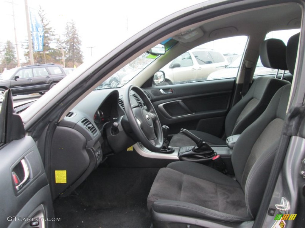 Off Black Interior 2008 Subaru Outback 2.5i Wagon Photo #89809493