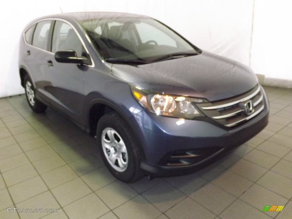 2014 CR-V LX - Twilight Blue Metallic / Gray photo #1