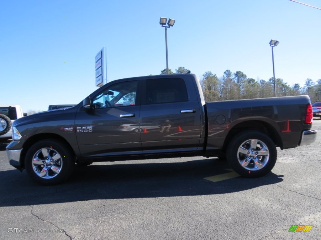 2014 1500 Big Horn Crew Cab - Granite Crystal Metallic / Black/Diesel Gray photo #4