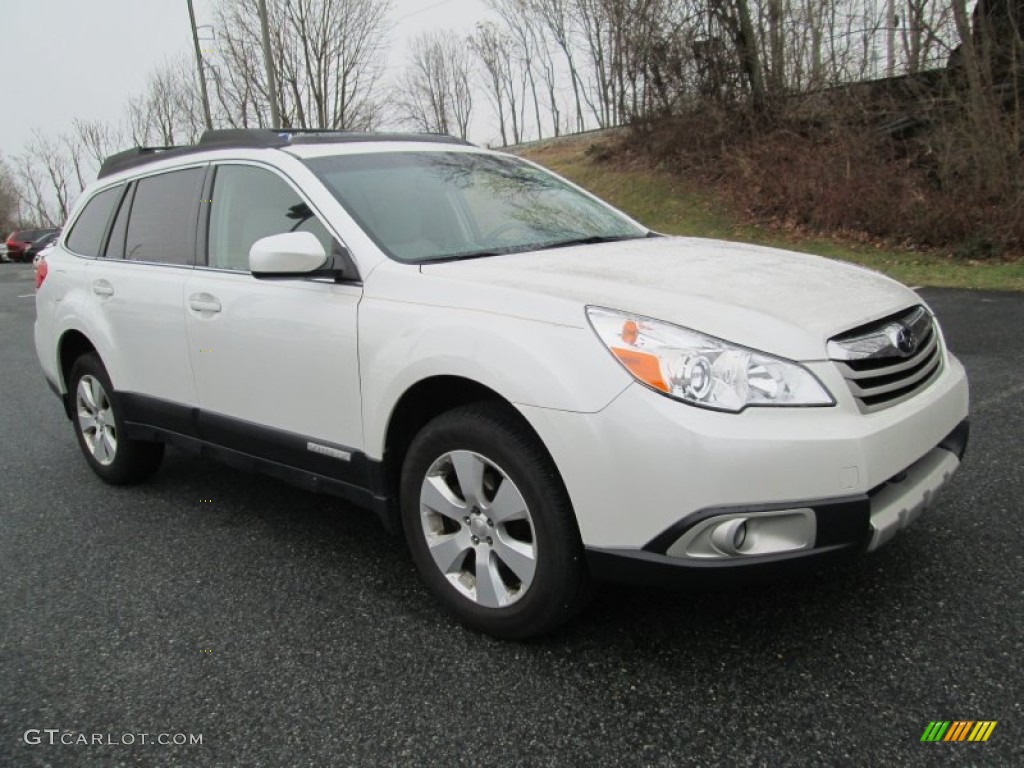 Satin White Pearl 2011 Subaru Outback 2.5i Limited Wagon Exterior Photo #89810393