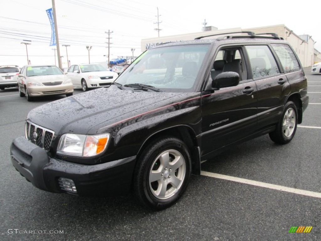 Black Mica Pearl 2002 Subaru Forester 2.5 S Exterior Photo #89810933