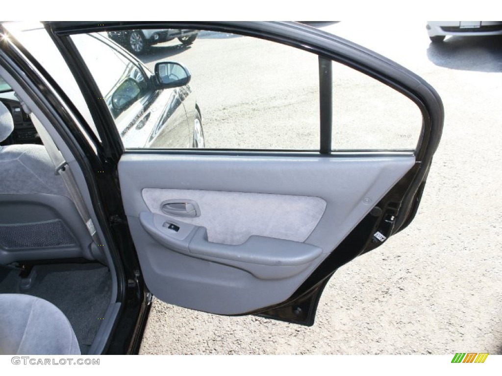 2006 Elantra GLS Sedan - Ebony Black / Gray photo #19