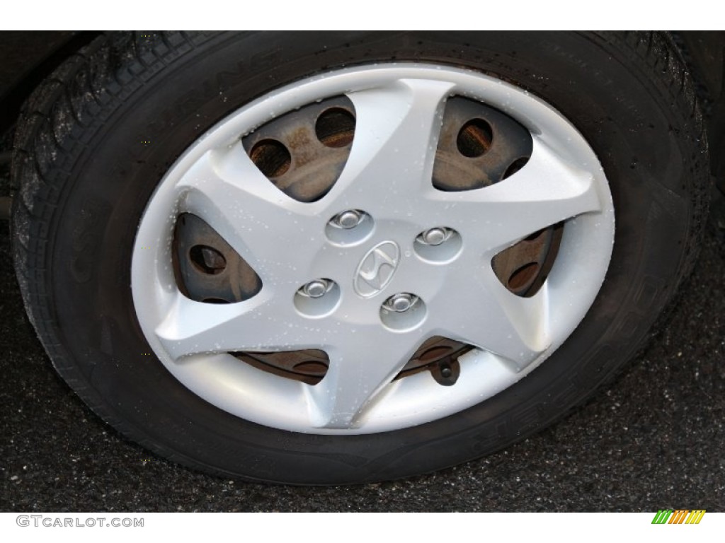 2006 Elantra GLS Sedan - Ebony Black / Gray photo #23