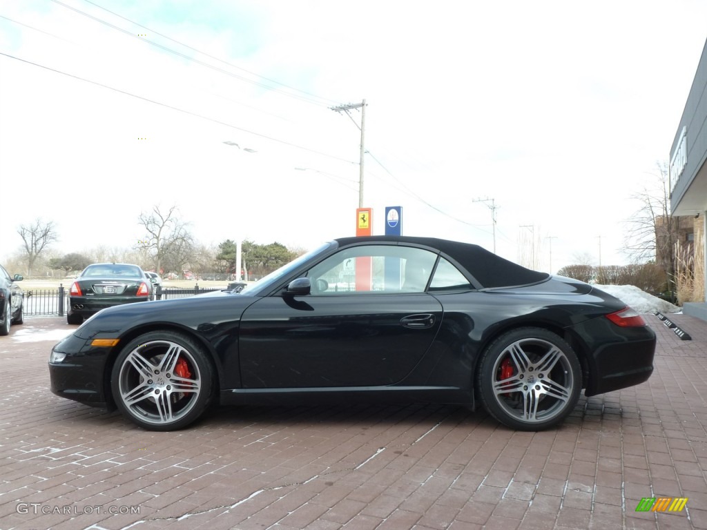 2008 911 Carrera S Cabriolet - Black / Black photo #2