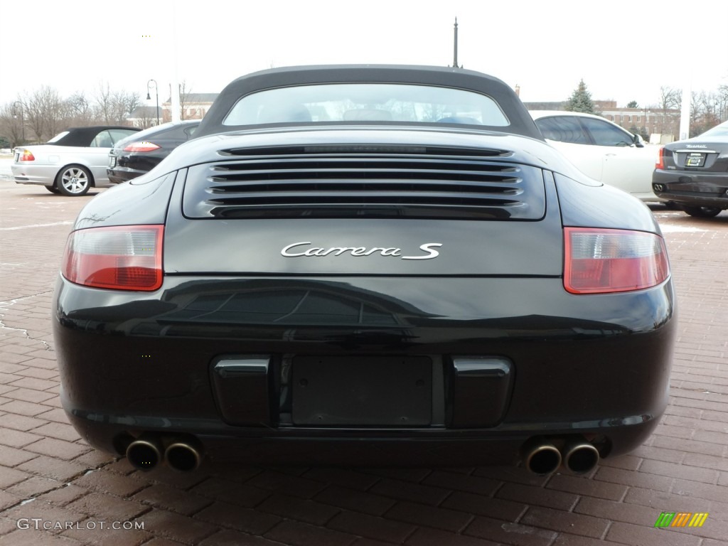 2008 911 Carrera S Cabriolet - Black / Black photo #4