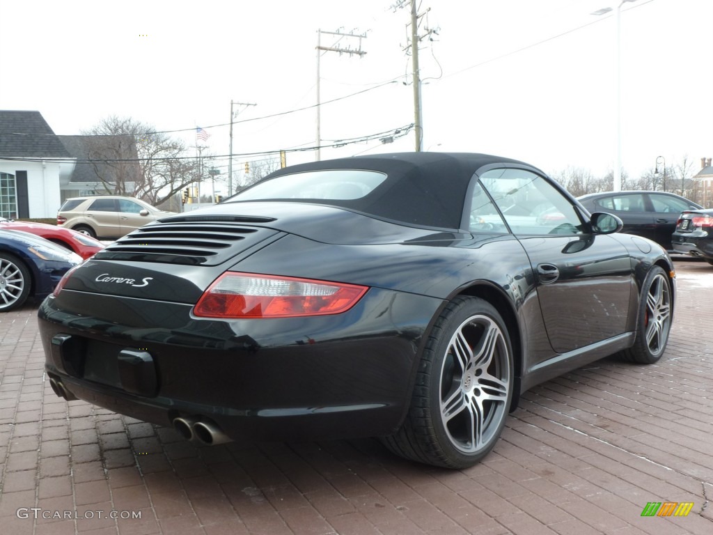 2008 911 Carrera S Cabriolet - Black / Black photo #5