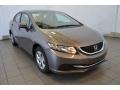 Urban Titanium Metallic 2014 Honda Civic LX Sedan Exterior