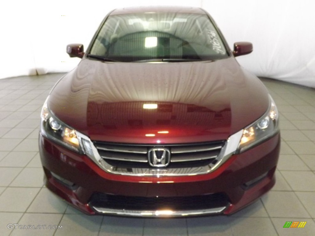 2014 Accord EX-L Sedan - Basque Red Pearl II / Ivory photo #2