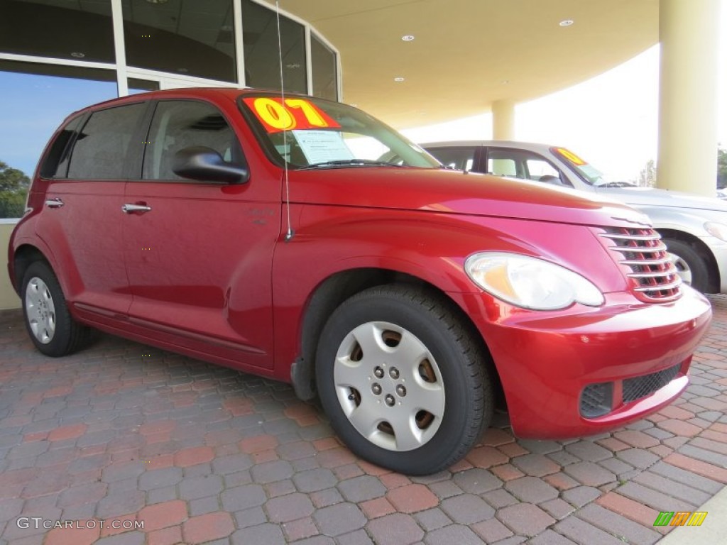 2007 PT Cruiser Touring - Inferno Red Crystal Pearl / Pastel Slate Gray photo #3