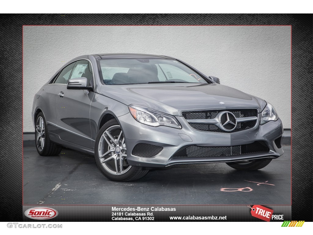 2014 E 350 Coupe - Paladium Silver Metallic / Black photo #1