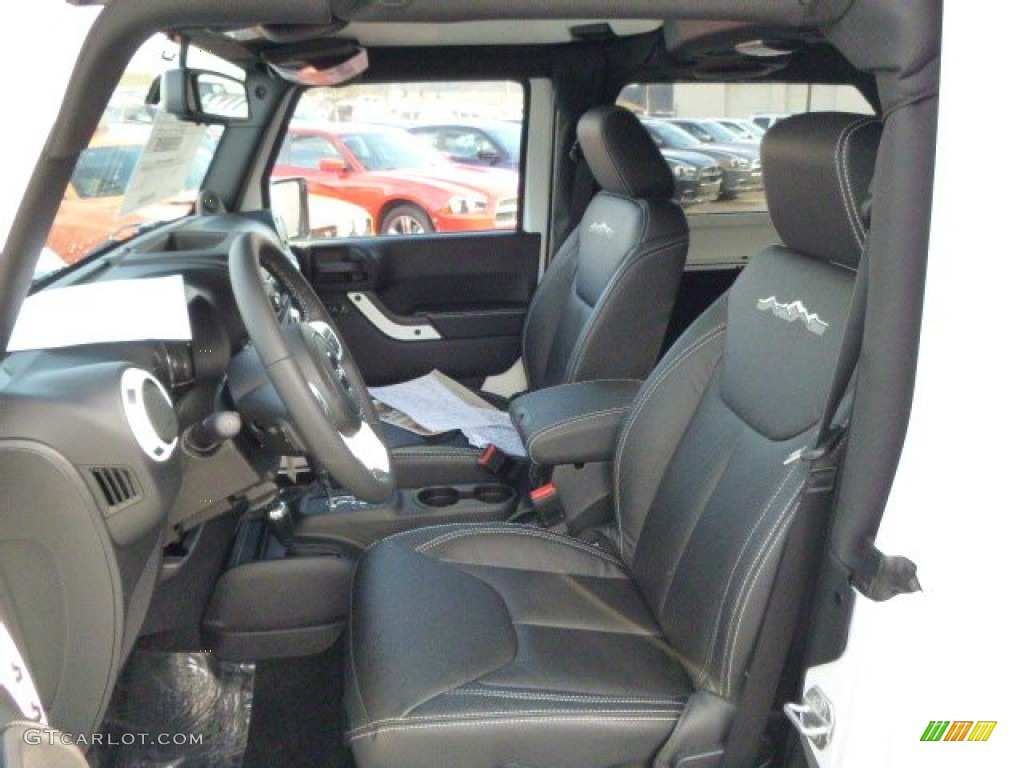 Polar Edition Black w/Pearl Accent Stitching Interior 2014 Jeep Wrangler Polar Edition 4x4 Photo #89819789