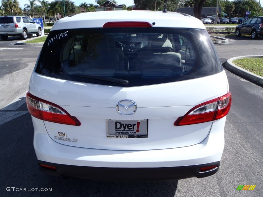 2014 MAZDA5 Sport - Crystal White Pearl / Sand photo #4