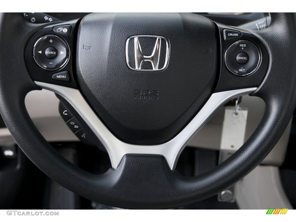 2014 Civic LX Sedan - Crimson Pearl / Beige photo #12