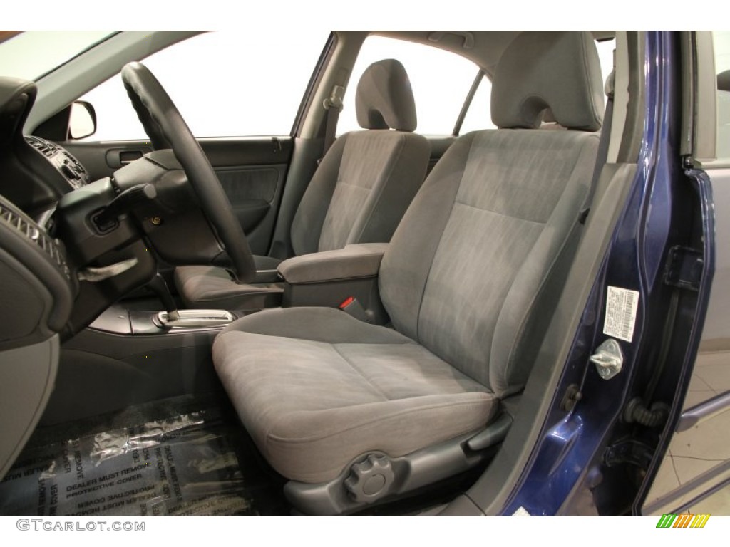 Gray Interior 2003 Honda Civic LX Sedan Photo #89820404