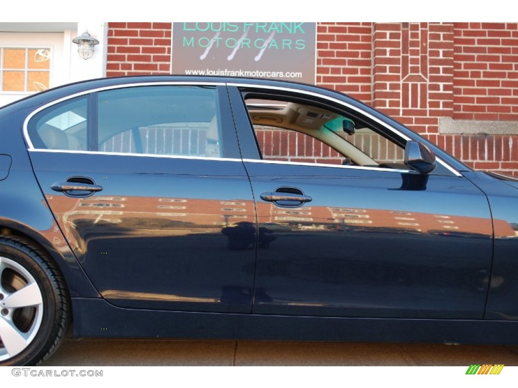 2006 5 Series 530xi Sedan - Orient Blue Metallic / Beige photo #20