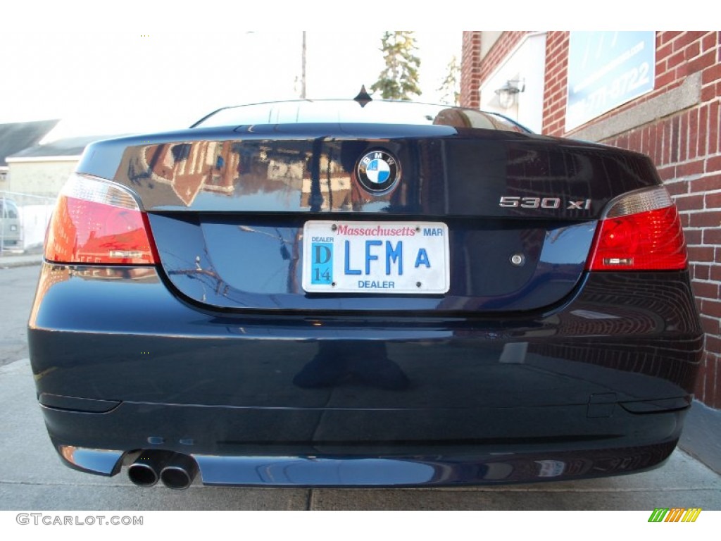 2006 5 Series 530xi Sedan - Orient Blue Metallic / Beige photo #27