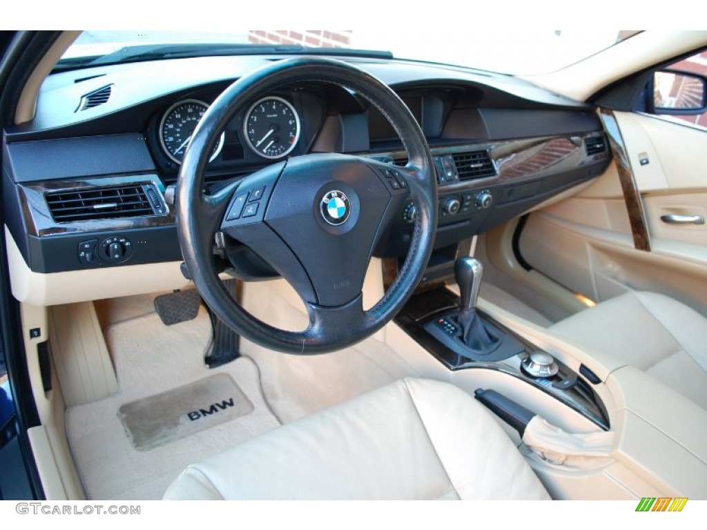 Beige Interior 2006 BMW 5 Series 530xi Sedan Photo #89822651
