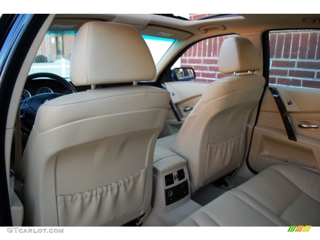 2006 5 Series 530xi Sedan - Orient Blue Metallic / Beige photo #43