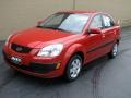 2008 Tropical Red Kia Rio LX Sedan  photo #2