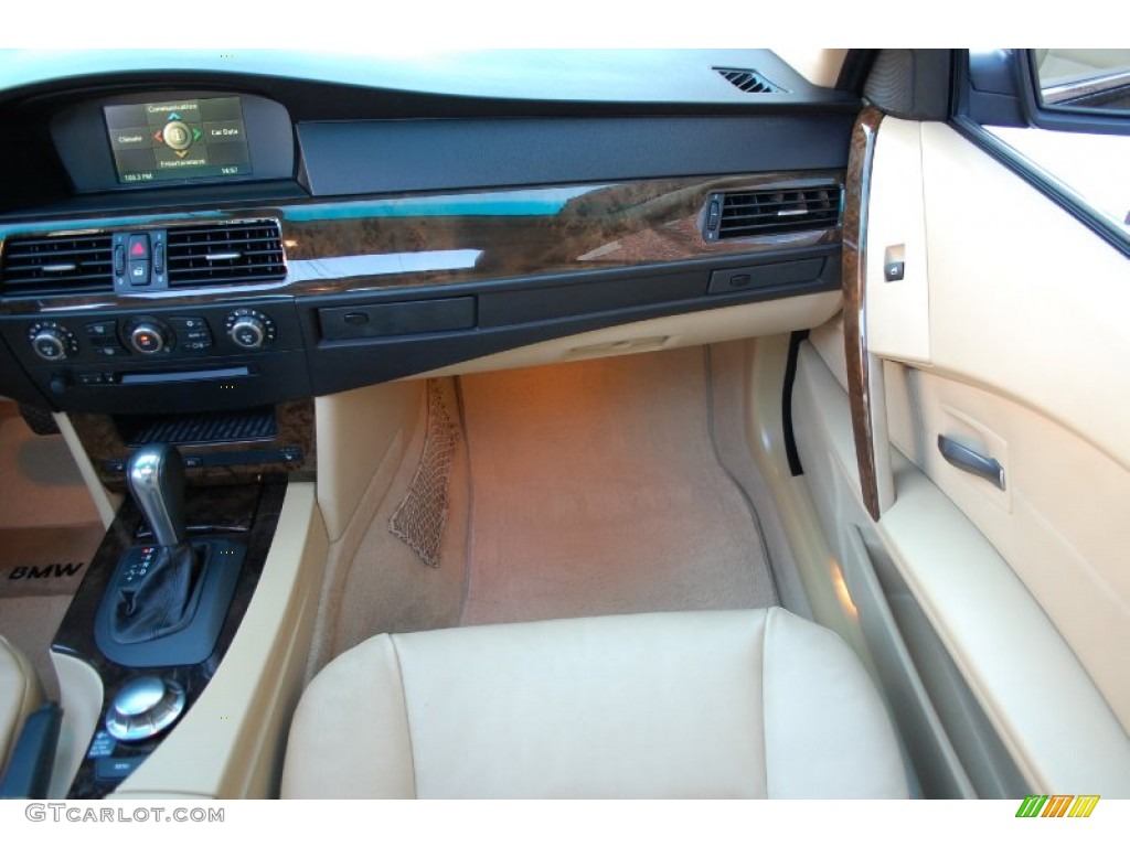 2006 5 Series 530xi Sedan - Orient Blue Metallic / Beige photo #51