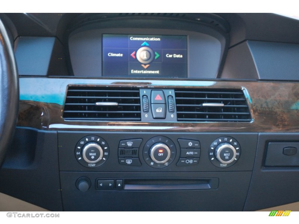 2006 5 Series 530xi Sedan - Orient Blue Metallic / Beige photo #52