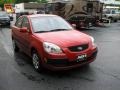 2008 Tropical Red Kia Rio LX Sedan  photo #4