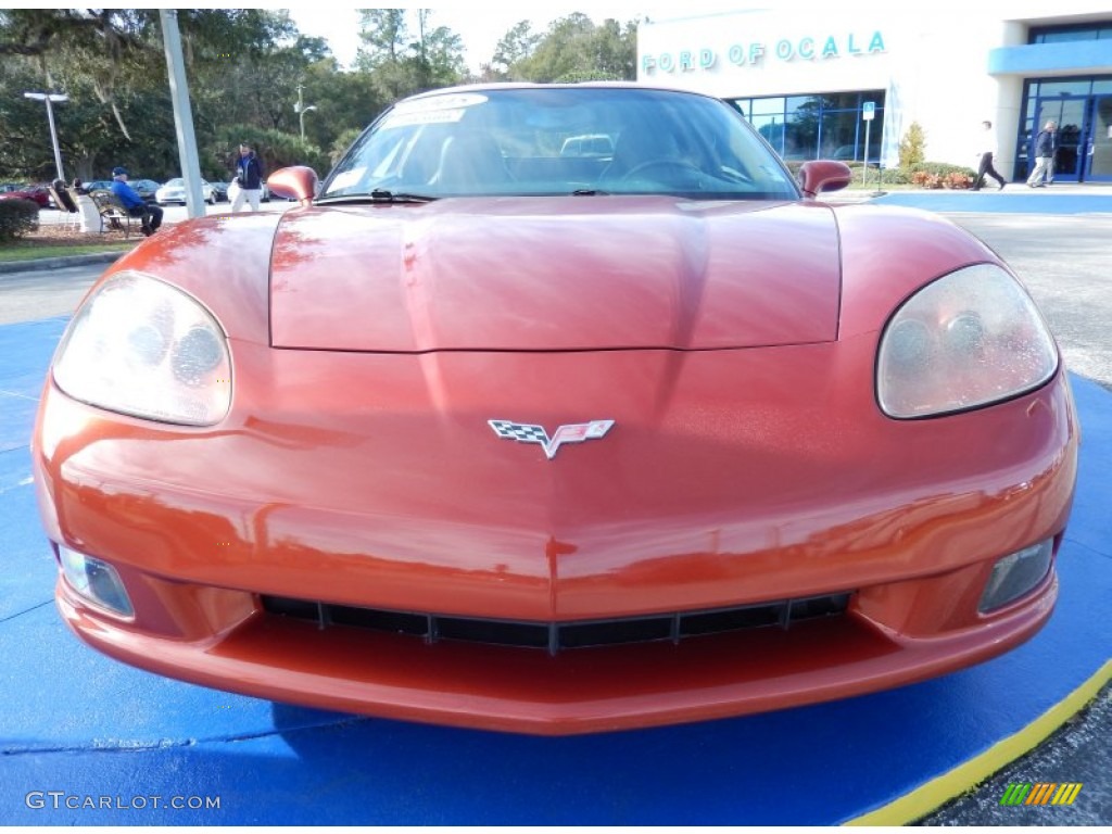 2005 Corvette Coupe - Daytona Sunset Orange Metallic / Ebony photo #8