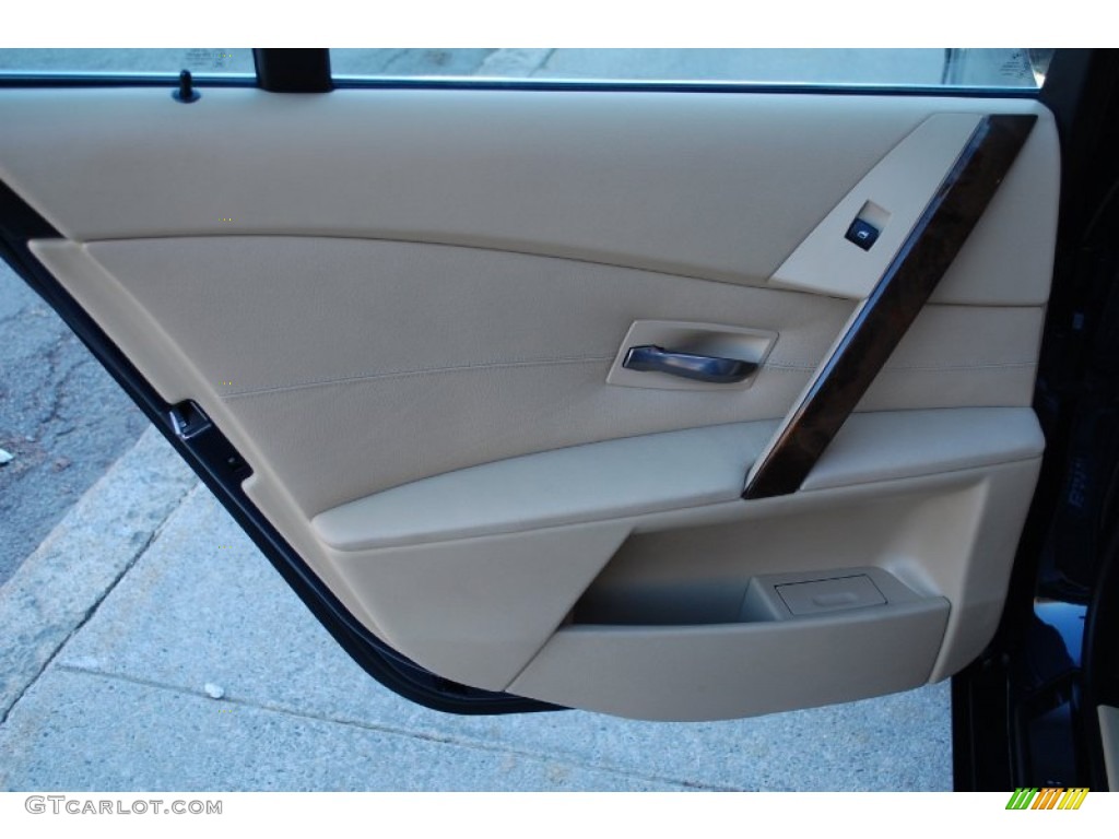 2006 5 Series 530xi Sedan - Orient Blue Metallic / Beige photo #66