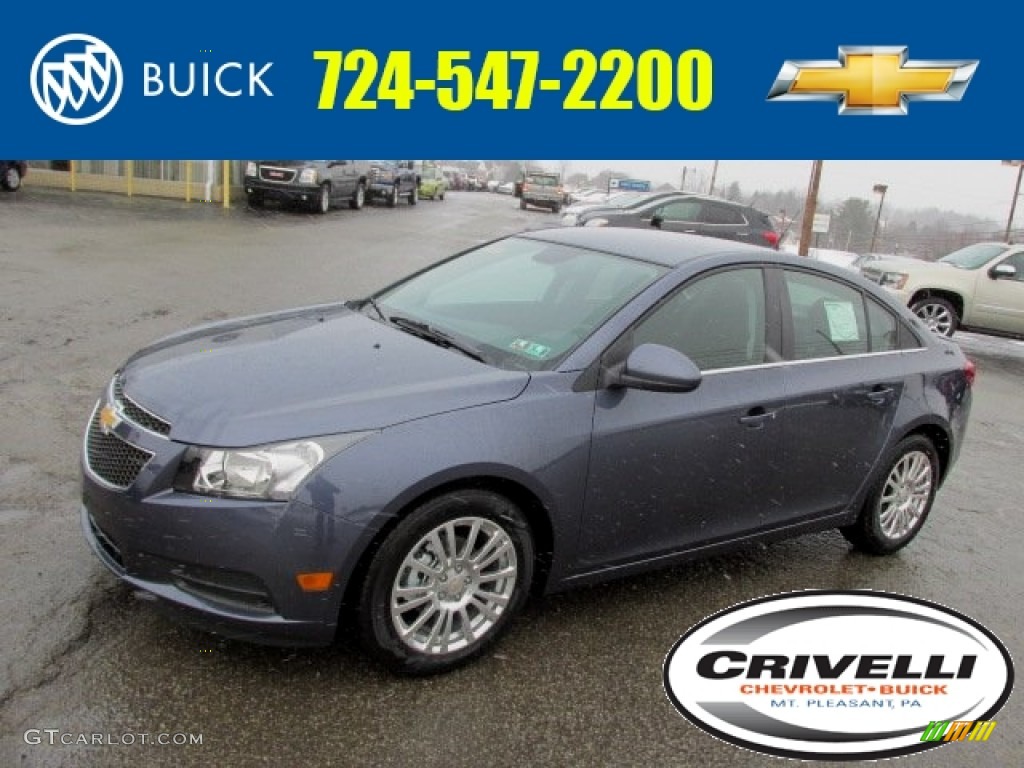 2014 Cruze Eco - Atlantis Blue Metallic / Jet Black photo #1