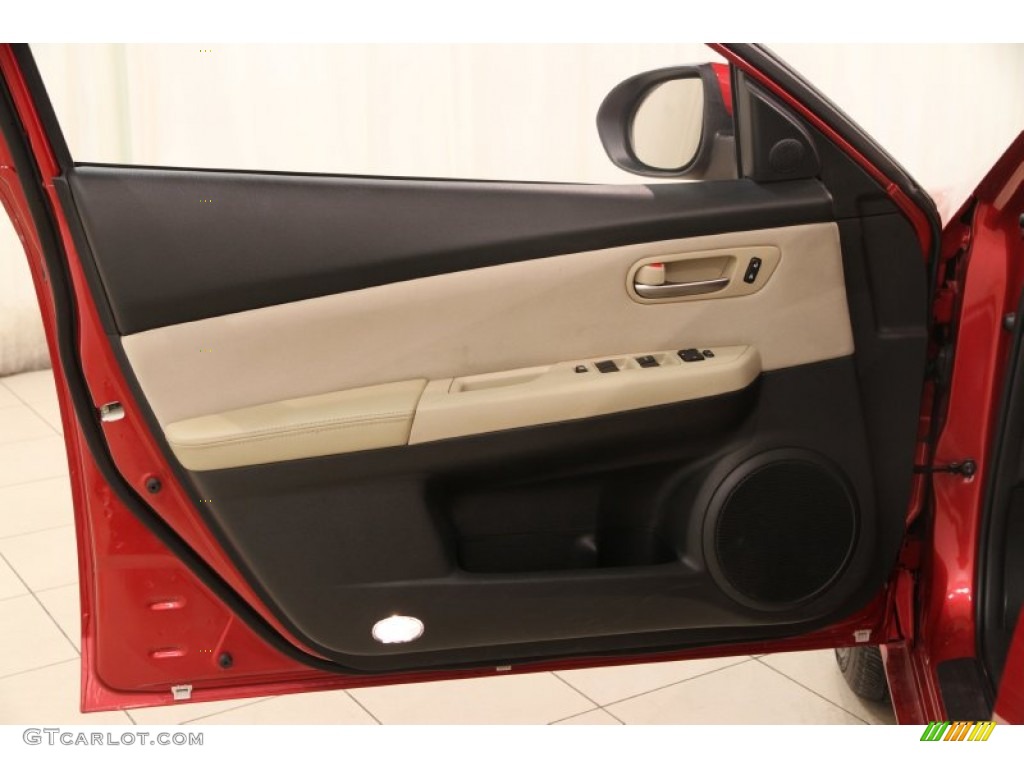 2012 Mazda MAZDA6 i Sport Sedan Beige Door Panel Photo #89824214