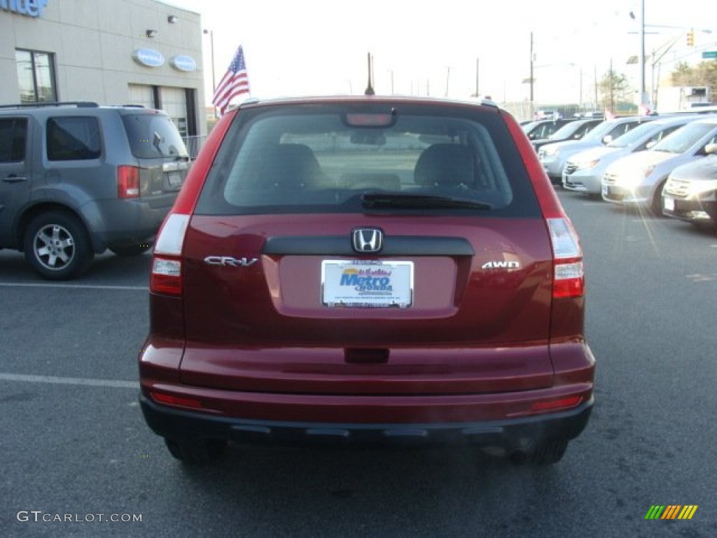 2011 CR-V LX 4WD - Tango Red Pearl / Gray photo #5