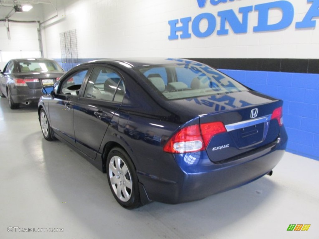 2011 Civic LX Sedan - Royal Blue Pearl / Gray photo #3