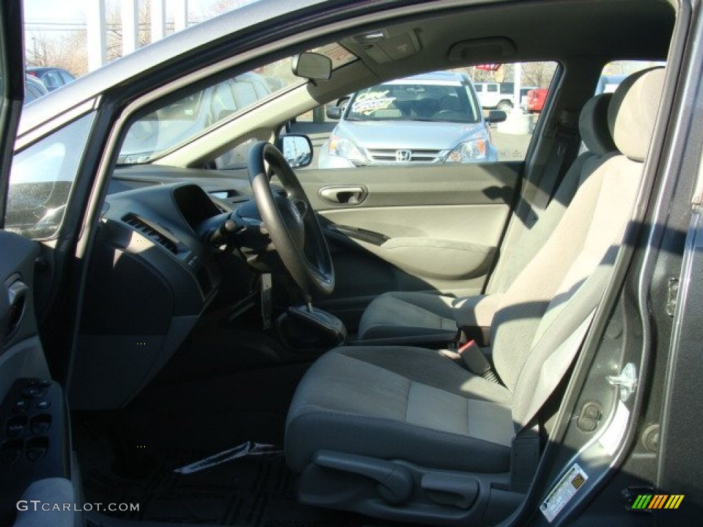 2011 Civic LX Sedan - Polished Metal Metallic / Gray photo #8