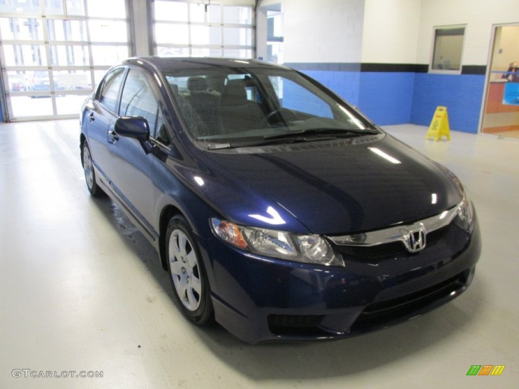 2011 Civic LX Sedan - Royal Blue Pearl / Gray photo #6