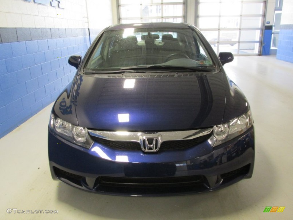 2011 Civic LX Sedan - Royal Blue Pearl / Gray photo #7