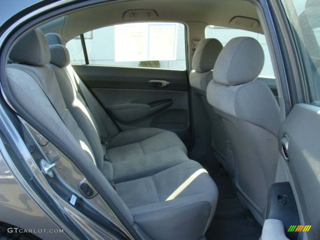 2011 Civic LX Sedan - Polished Metal Metallic / Gray photo #13