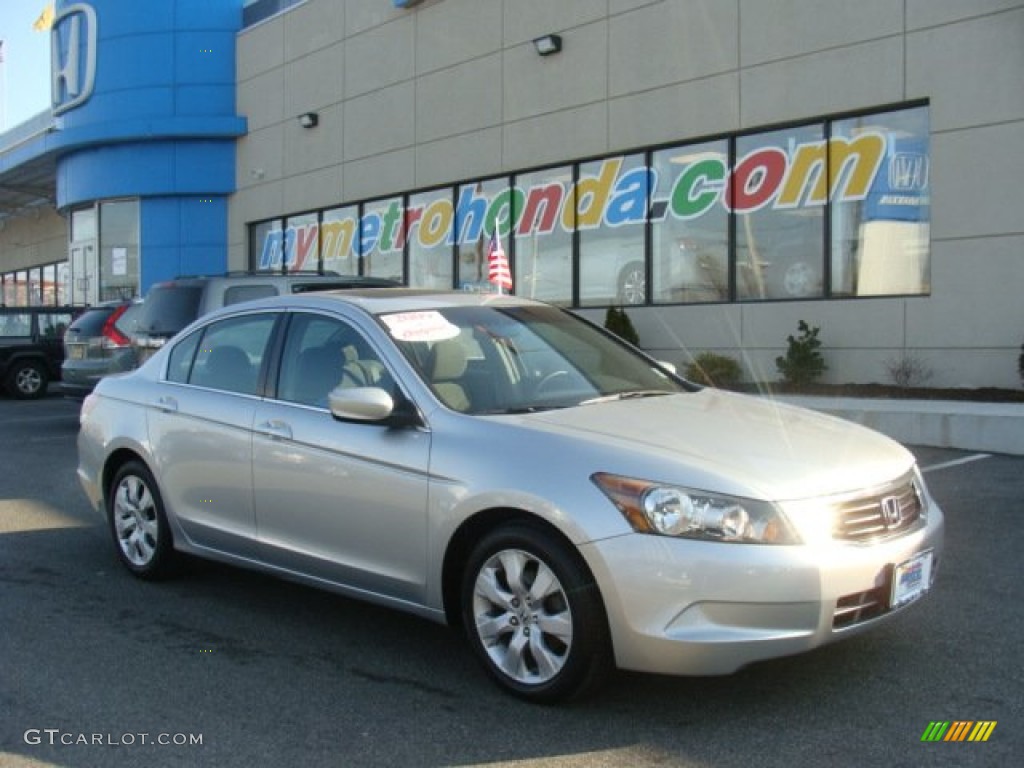 2009 Accord EX Sedan - Alabaster Silver Metallic / Gray photo #1